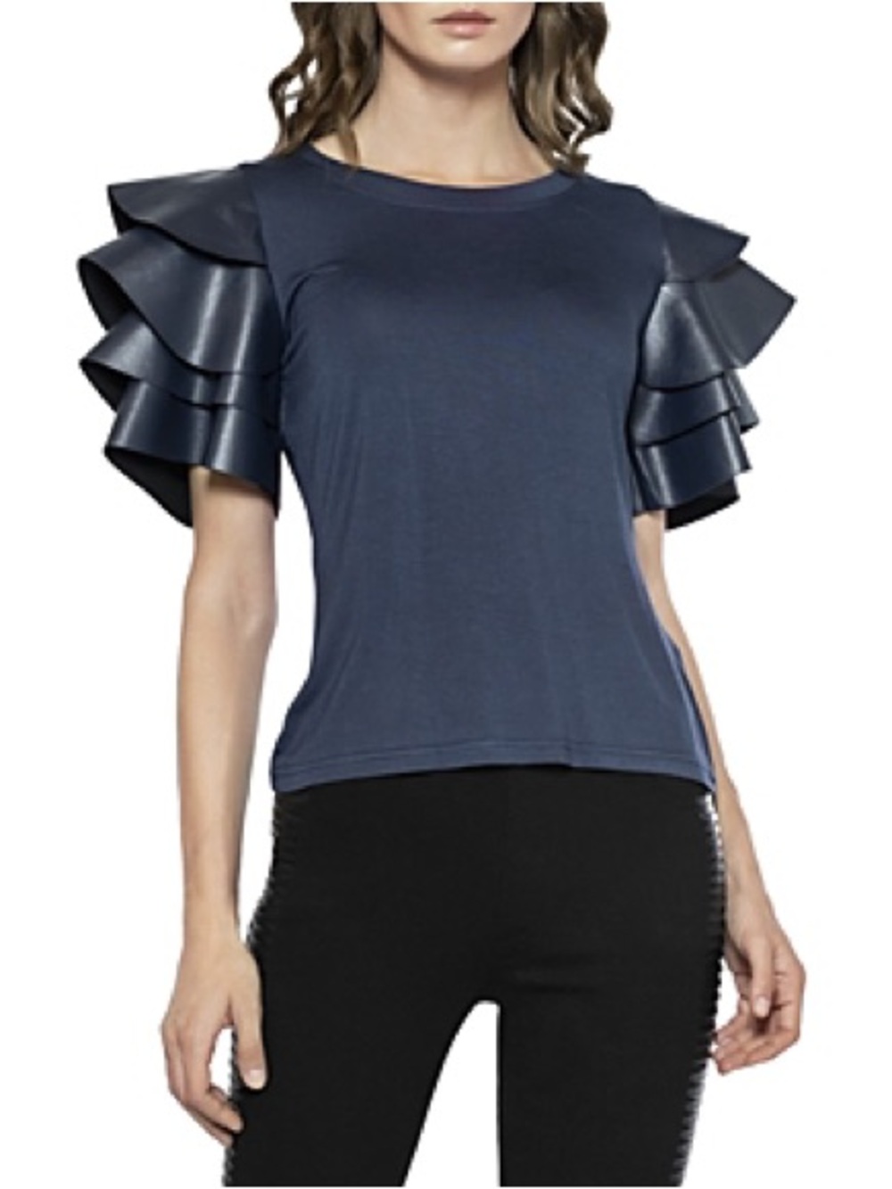 Gracia Ruffle Sleeve Top S